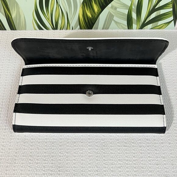 Kut From The Kloth Wallet Striped Multi I.D. Card Slot Pockets - Picture 6 of 15